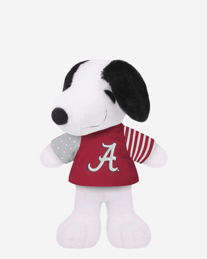 Alabama Crimson Tide USA Flag Snoopy Peanuts Team Jersey Plush FOCO - FOCO.com