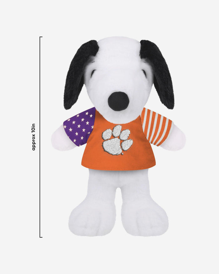 Clemson Tigers USA Flag Snoopy Peanuts Team Jersey Plush FOCO - FOCO.com