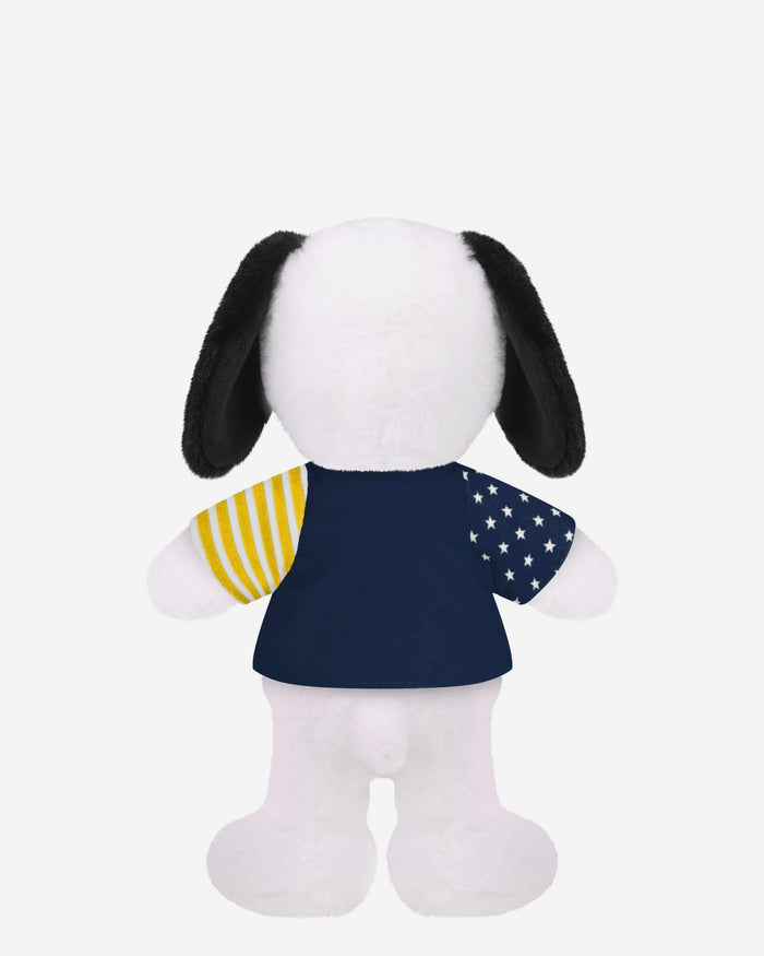Michigan Wolverines USA Flag Snoopy Peanuts Team Jersey Plush FOCO - FOCO.com