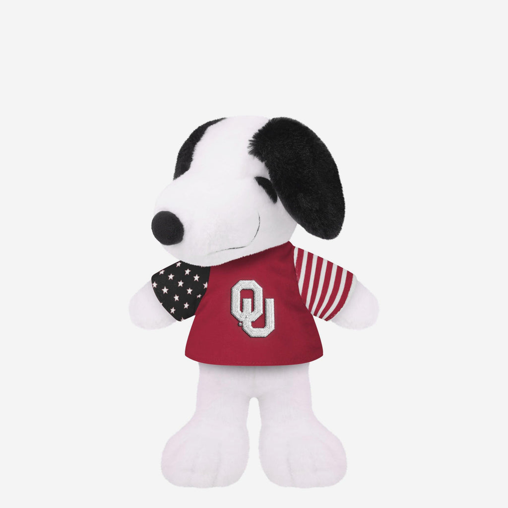 Oklahoma Sooners USA Flag Snoopy Peanuts Team Jersey Plush FOCO - FOCO.com