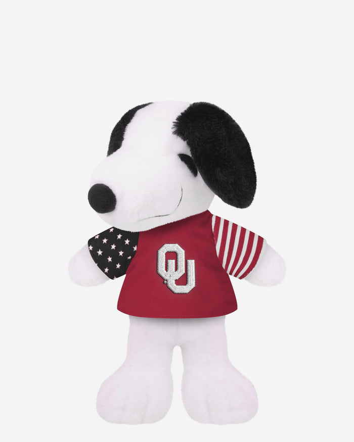 Oklahoma Sooners USA Flag Snoopy Peanuts Team Jersey Plush FOCO - FOCO.com