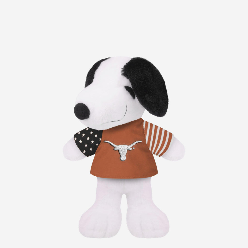 Texas Longhorns USA Flag Snoopy Peanuts Team Jersey Plush FOCO - FOCO.com