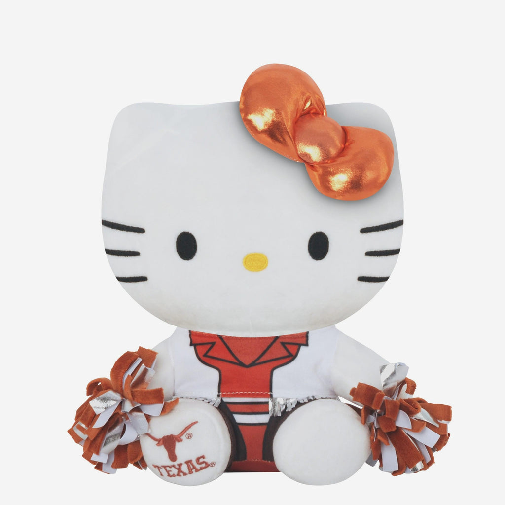 Texas Longhorns Metallic Bow Hello Kitty® Cheerleader Plush FOCO - FOCO.com