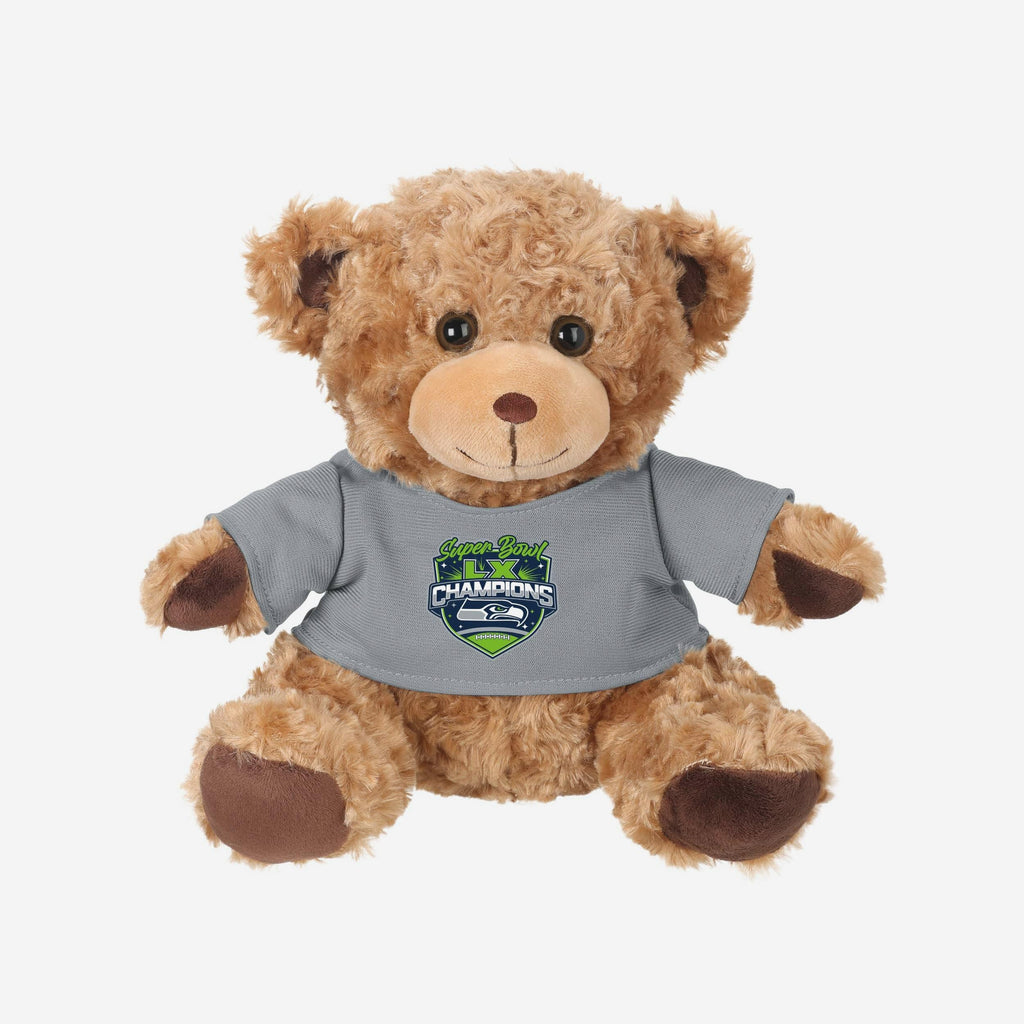 Seattle Seahawks Super Bowl LX Champions Seated Shirt Bear FOCO - FOCO.com