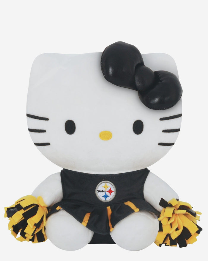 Pittsburgh Steelers Metallic Bow Hello Kitty® Cheerleader Plush FOCO - FOCO.com