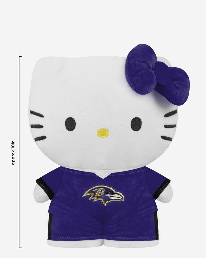 Baltimore Ravens Team Color Bow Hello Kitty® Jersey Plush FOCO - FOCO.com