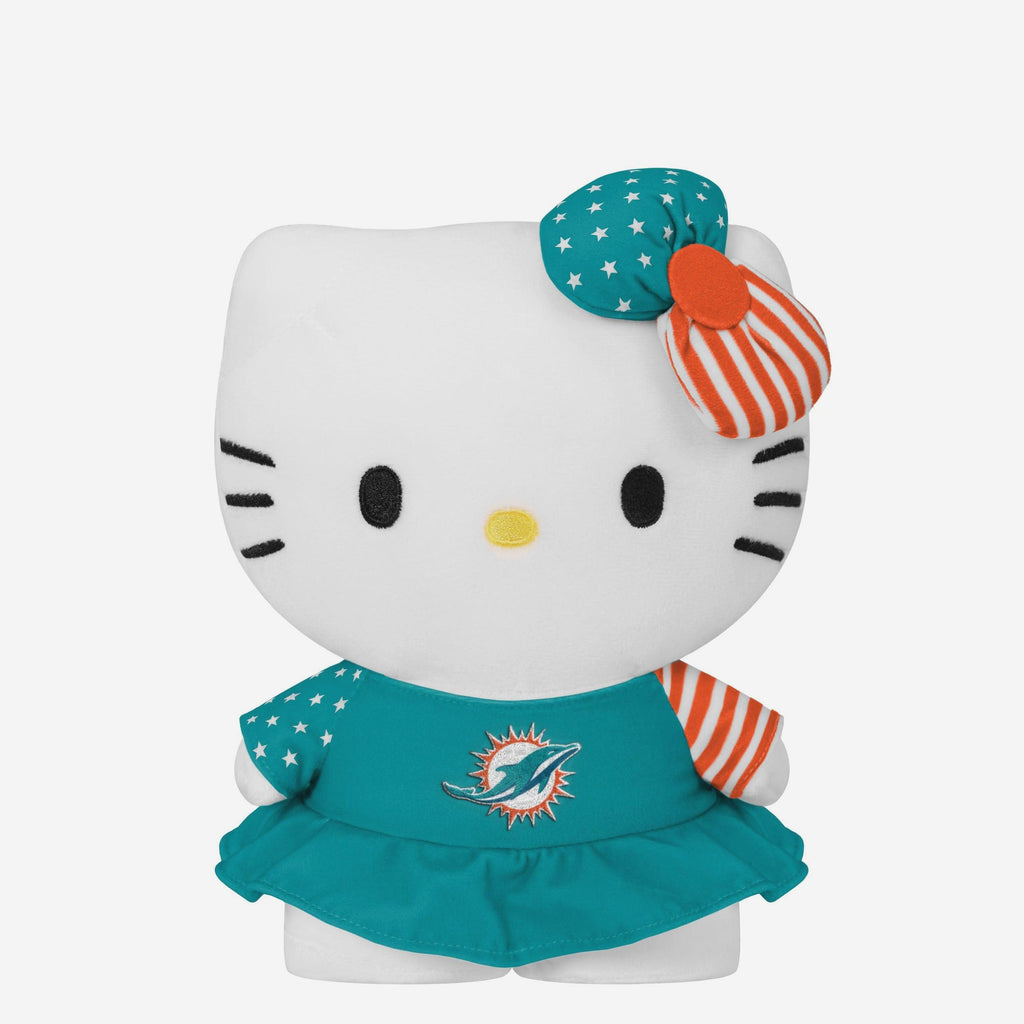 Miami Dolphins USA Bow Hello Kitty® Americana Plush FOCO - FOCO.com