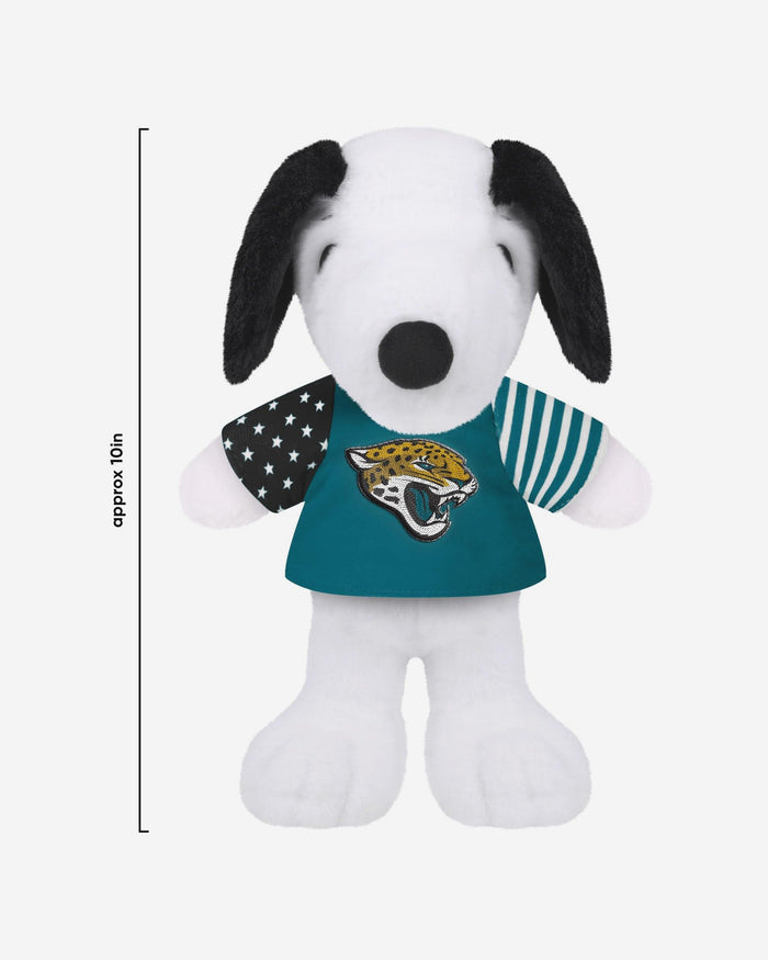 Jacksonville Jaguars USA Flag Snoopy Peanuts Team Jersey Plush FOCO - FOCO.com