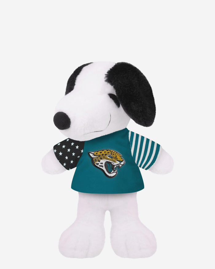 Jacksonville Jaguars USA Flag Snoopy Peanuts Team Jersey Plush FOCO - FOCO.com