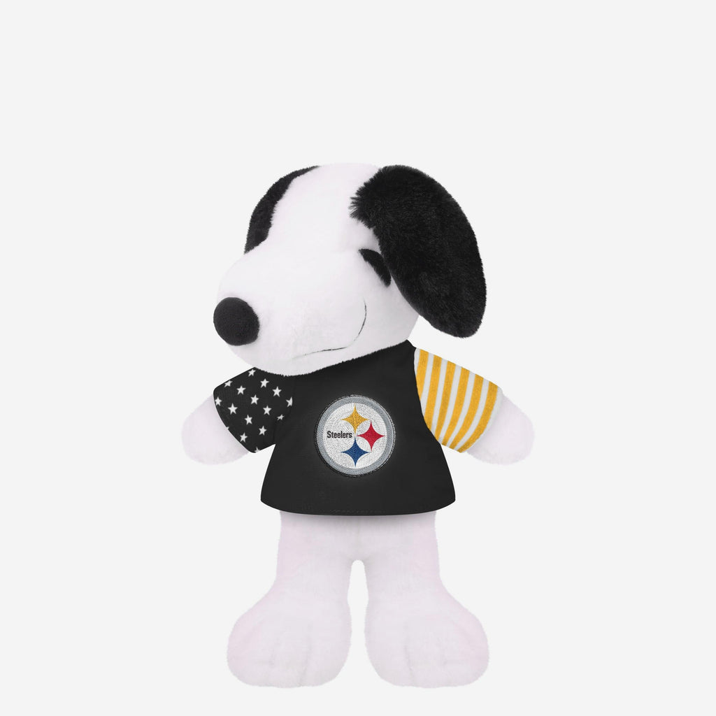 Pittsburgh Steelers USA Flag Snoopy Peanuts Team Jersey Plush FOCO - FOCO.com
