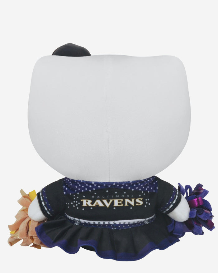 Baltimore Ravens Metallic Bow Hello Kitty® Cheerleader Plush