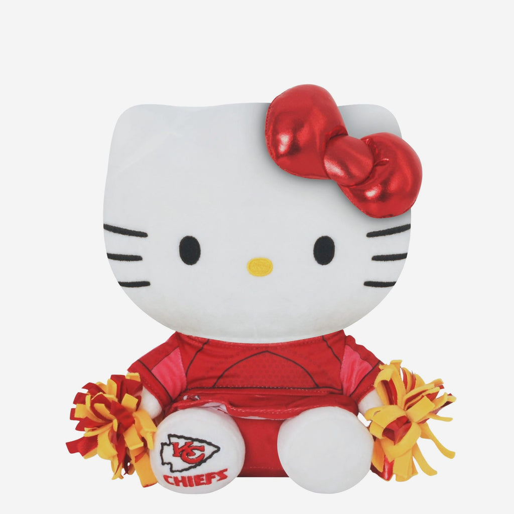 Kansas City Chiefs Metallic Bow Hello Kitty® Cheerleader Plush FOCO - FOCO.com