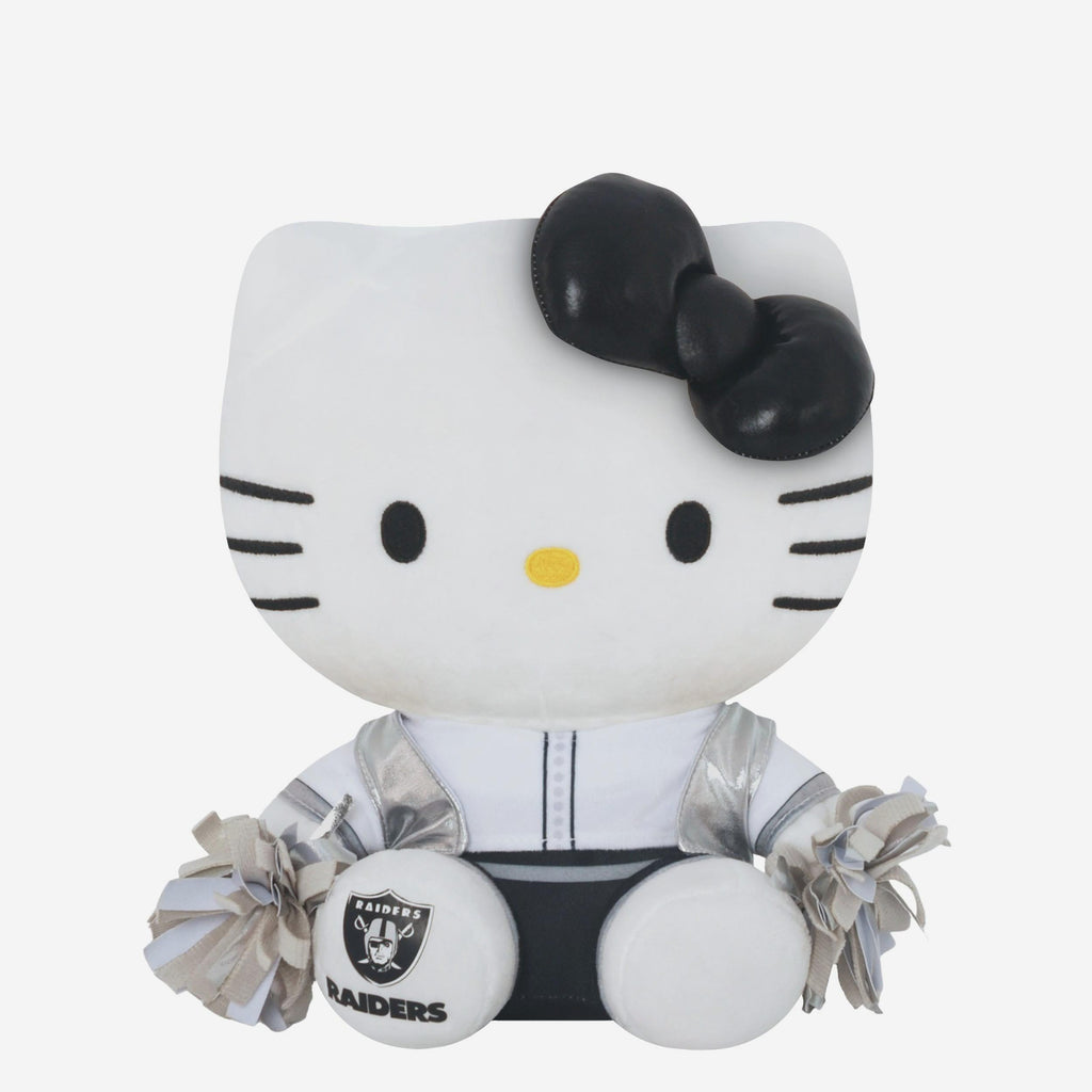 Las Vegas Raiders Metallic Bow Hello Kitty® Cheerleader Plush FOCO - FOCO.com