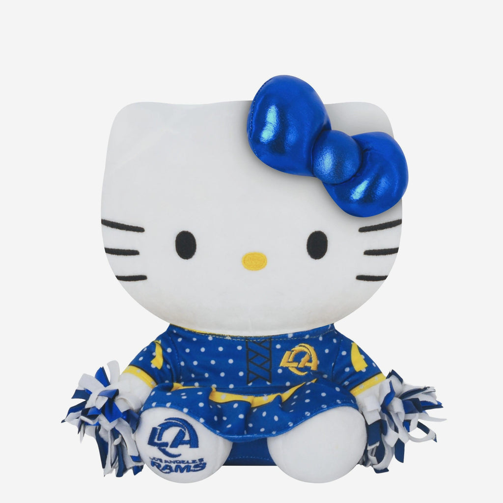 Los Angeles Rams Metallic Bow Hello Kitty® Cheerleader Plush FOCO - FOCO.com