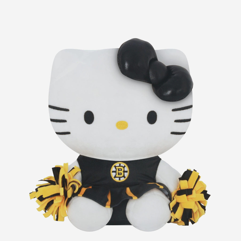 Boston Bruins Metallic Bow Hello Kitty® Cheerleader Plush FOCO - FOCO.com