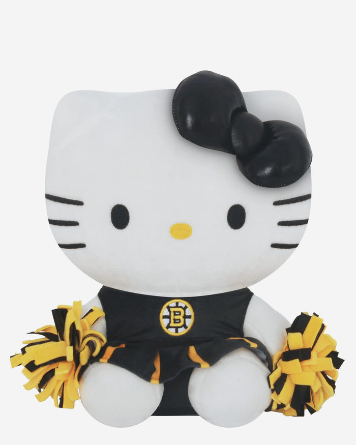 Boston Bruins Metallic Bow Hello Kitty® Cheerleader Plush FOCO - FOCO.com