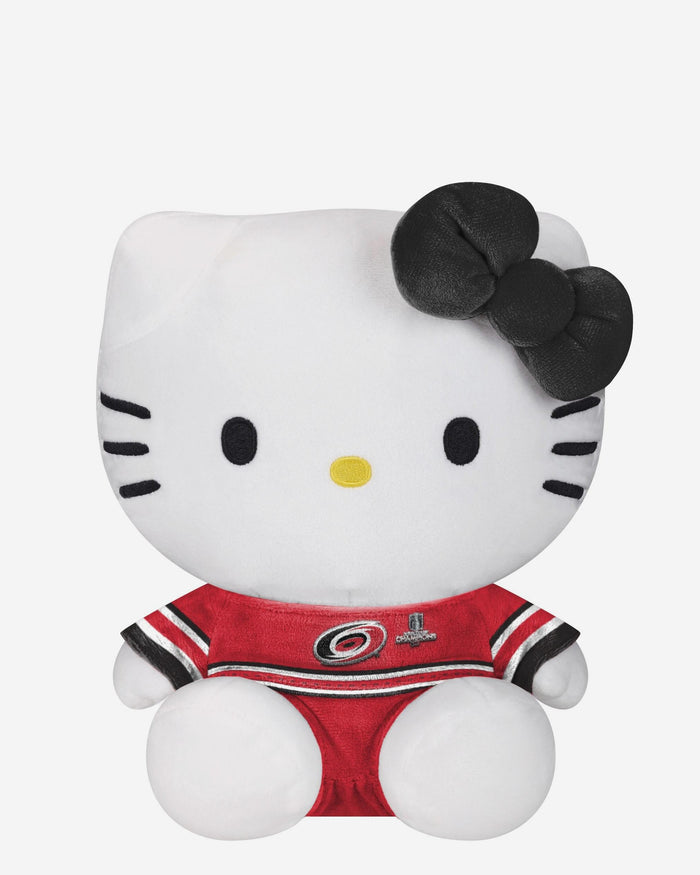 Carolina Hurricanes 2026 Stanley Cup Champions Team Color Bow Plush Seated Jersey Hello Kitty® FOCO - FOCO.com