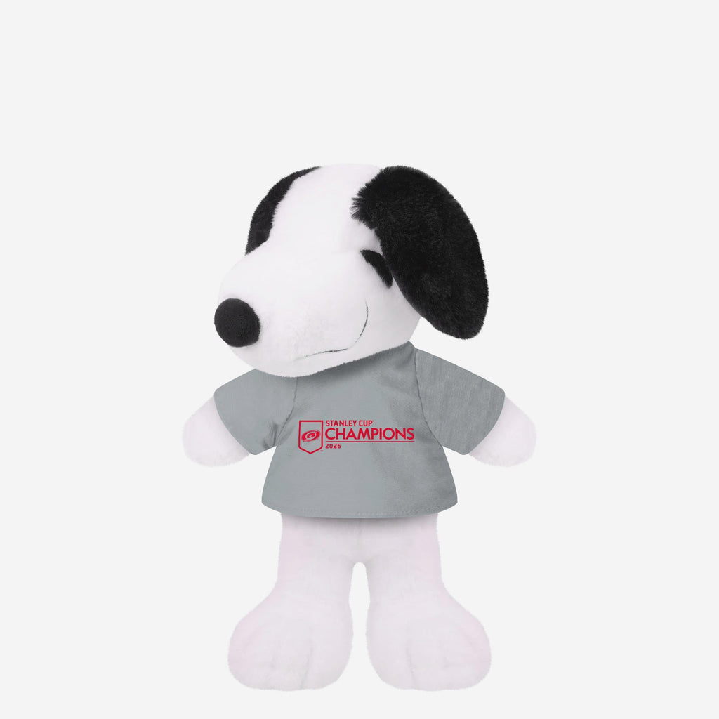 Carolina Hurricanes 2026 Stanley Cup Champions Snoopy Peanuts Team Logo Plush