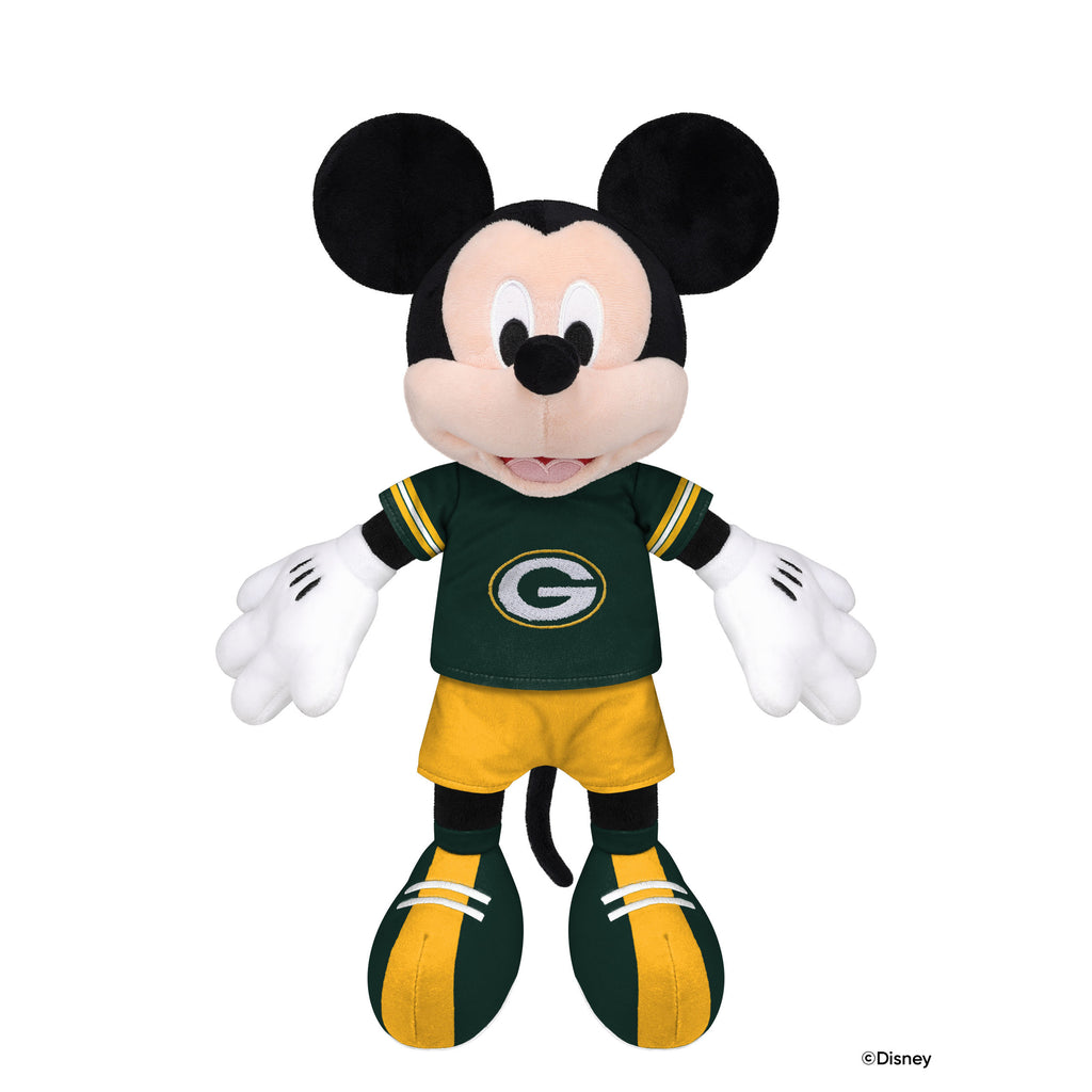 Green Bay Packers Disney Mickey Mouse 14 in Plush FOCO - FOCO.com