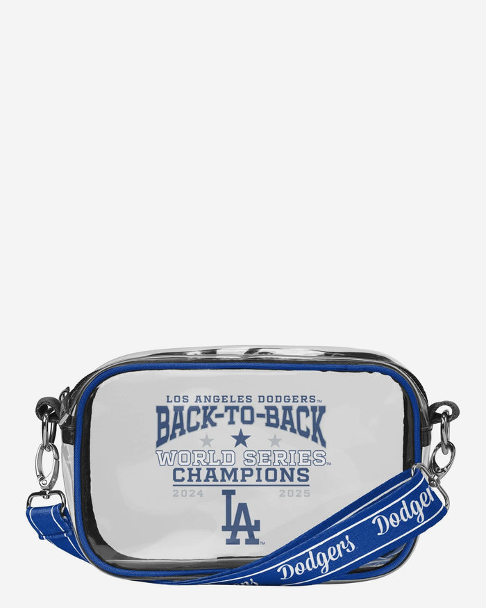 Los Angeles Dodgers 2025 Back To Back World Series Champions Clear Crossbody Bag FOCO - FOCO.com