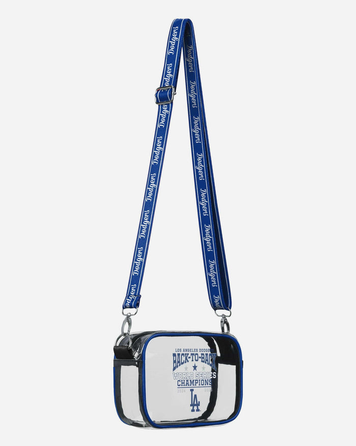 Los Angeles Dodgers 2025 Back To Back World Series Champions Clear Crossbody Bag FOCO - FOCO.com