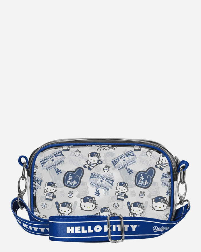 Los Angeles Dodgers 2025 Back To Back World Series Champions Hello Kitty Clear Crossbody Bag FOCO - FOCO.com