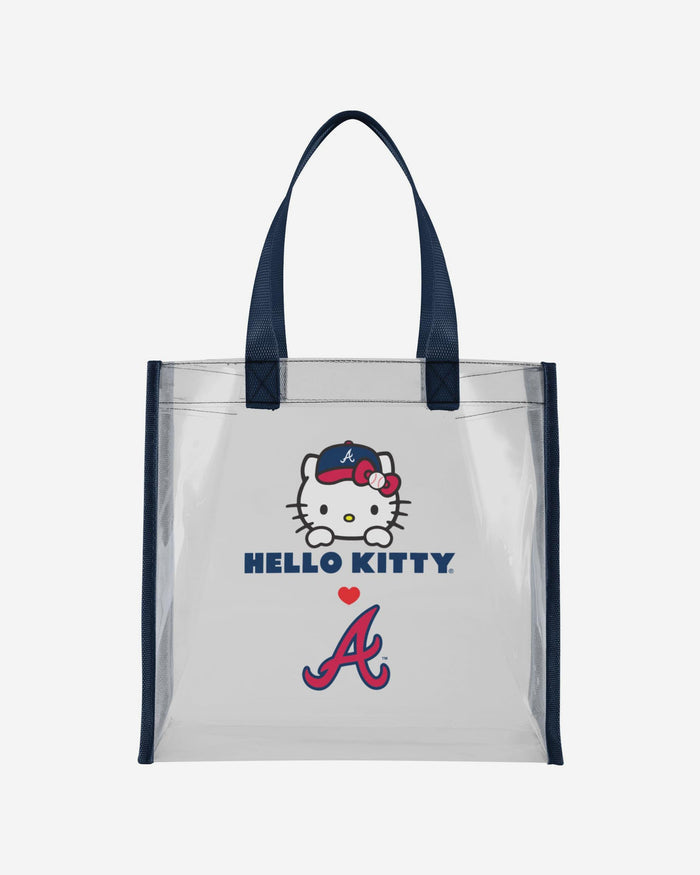 Atlanta Braves Hello Kitty® Clear Tote Bag FOCO - FOCO.com