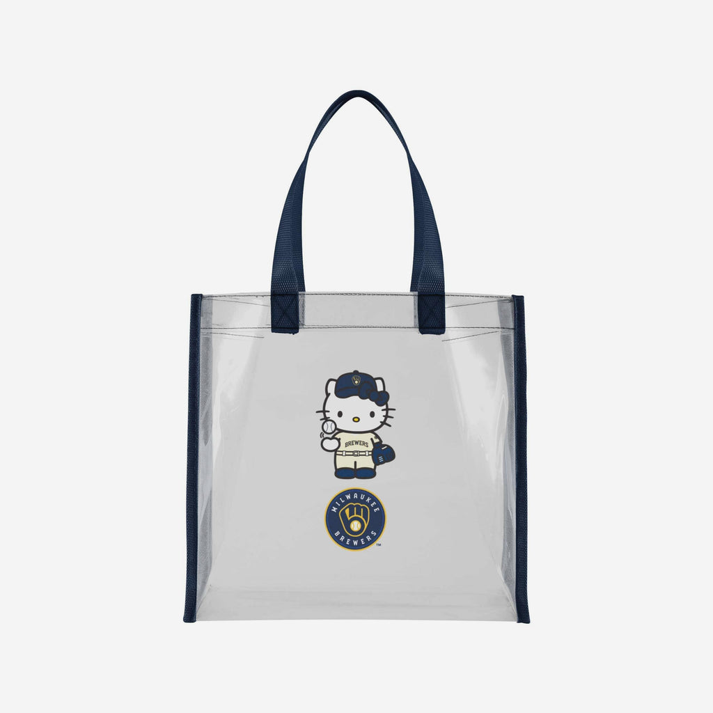 Milwaukee Brewers Hello Kitty® Clear Tote Bag FOCO - FOCO.com