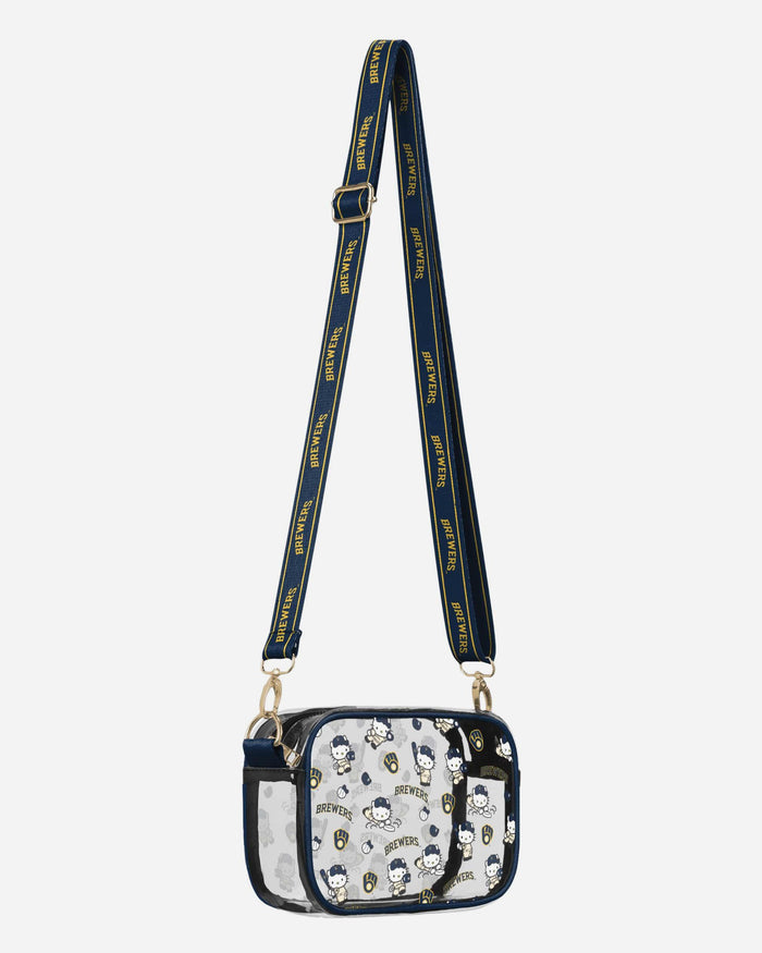 Milwaukee Brewers Hello Kitty® Clear Crossbody Bag FOCO - FOCO.com