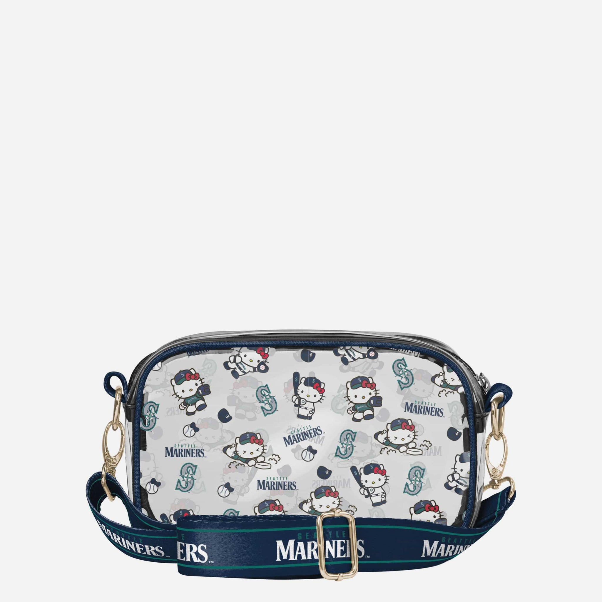 Seattle Mariners Hello Kitty Clear Crossbody Bag