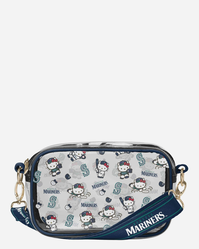 hello kitty backpack with clear window Seattle Mariners Hello Kitty Clear Crossbody Bag