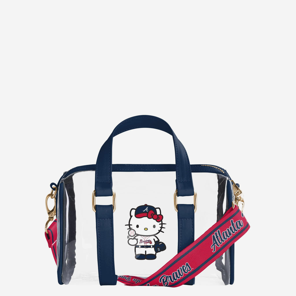 Atlanta Braves Hello Kitty® Clear Barrel Bag FOCO - FOCO.com