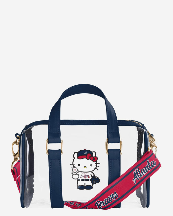Atlanta Braves Hello Kitty® Clear Barrel Bag FOCO - FOCO.com