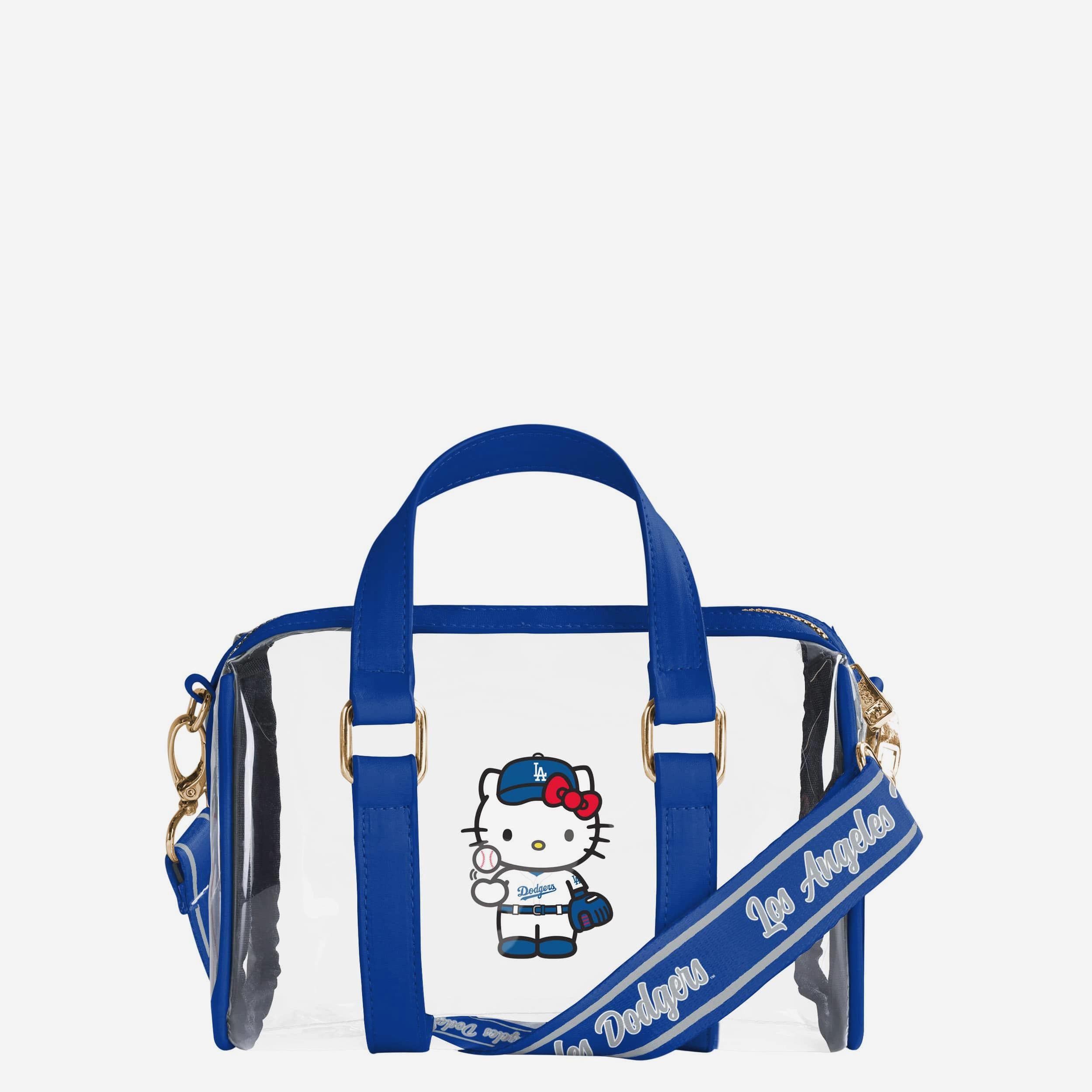 Los Angeles Dodgers Hello Kitty® Clear Barrel Bag FOCO