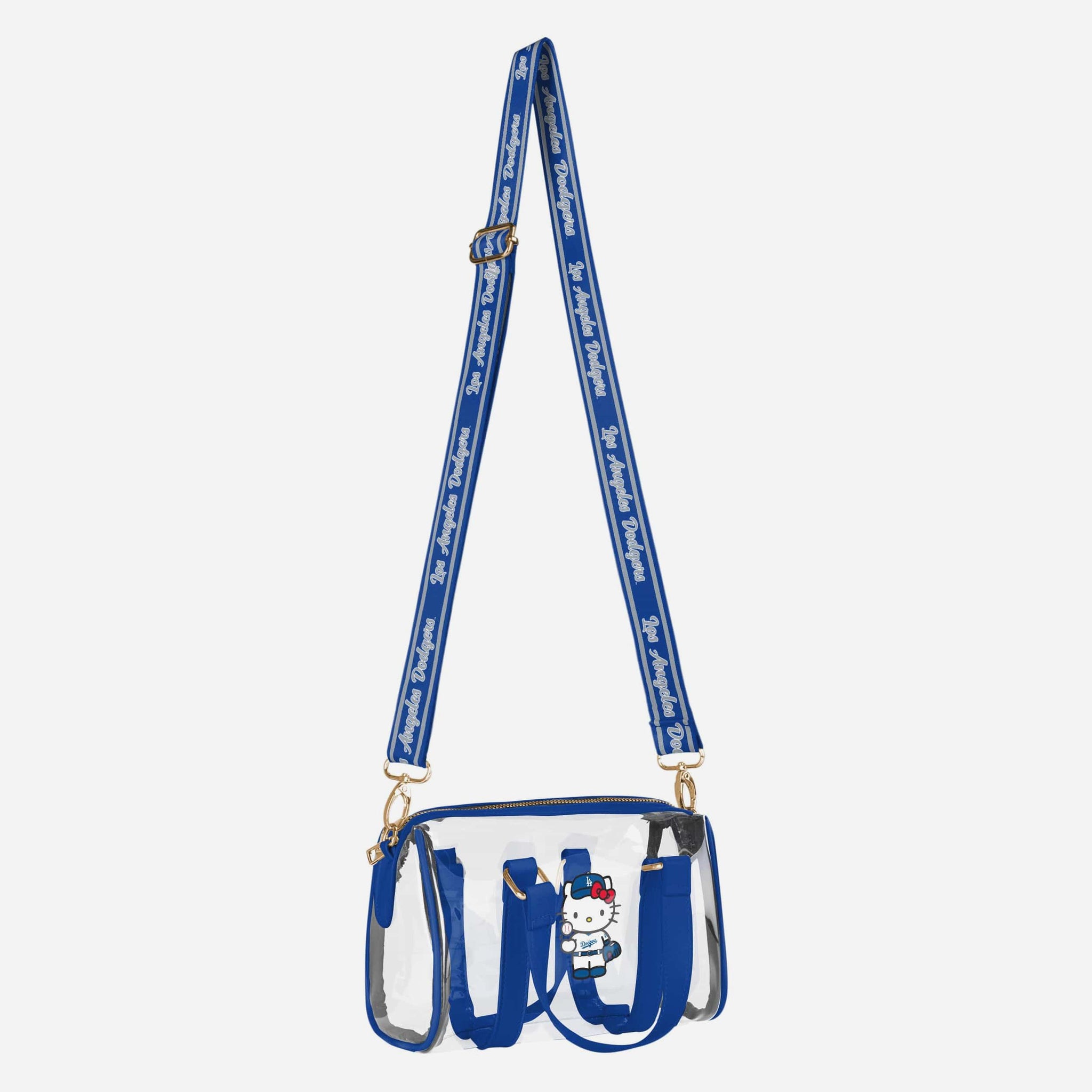 Los Angeles Dodgers Hello Kitty® Clear Barrel Bag FOCO