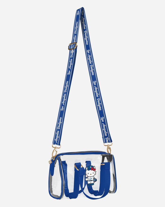 Los Angeles Dodgers Hello Kitty® Clear Barrel Bag FOCO - FOCO.com