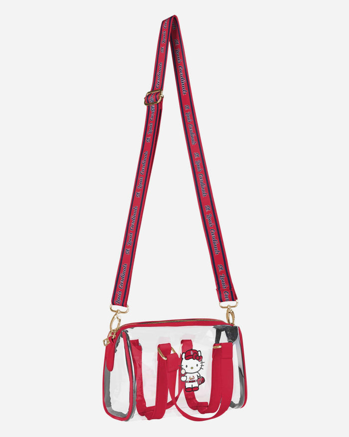 St Louis Cardinals Hello Kitty® Clear Barrel Bag FOCO - FOCO.com