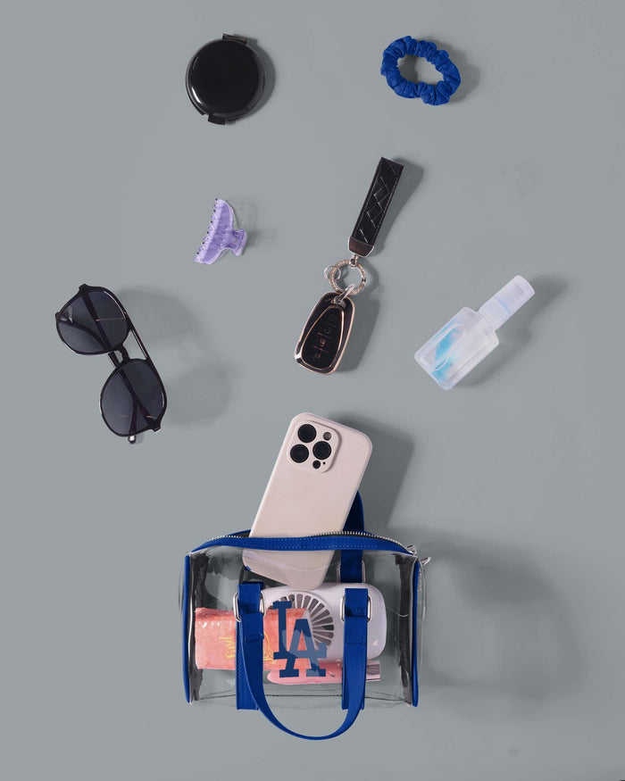 Los Angeles Dodgers Clear Barrel Bag FOCO - FOCO.com