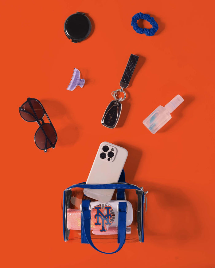 New York Mets Clear Barrel Bag FOCO - FOCO.com