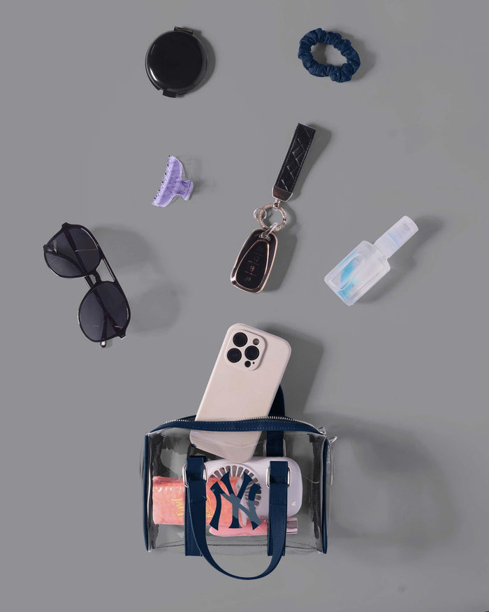 New York Yankees Clear Barrel Bag FOCO - FOCO.com