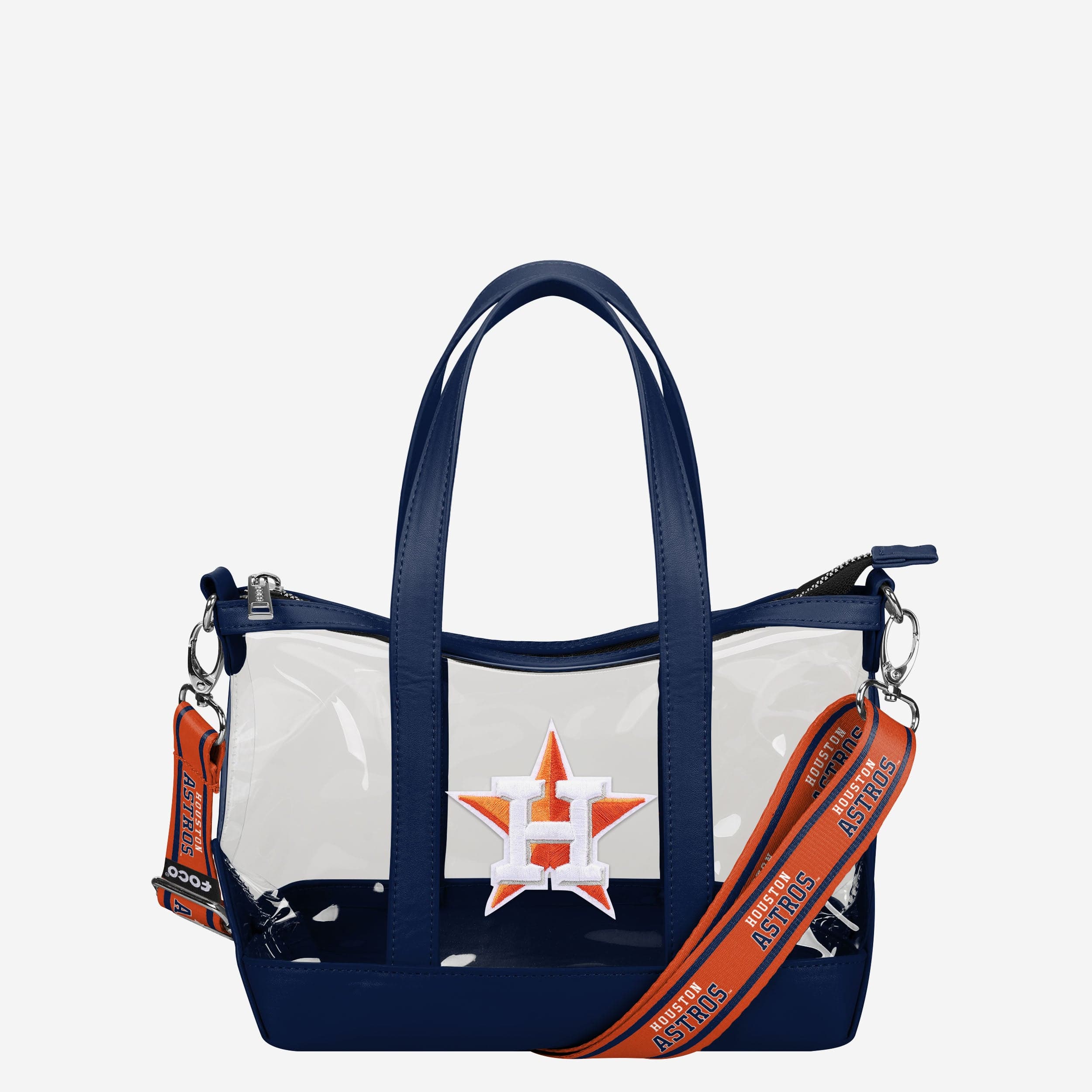 Houston Astros Clear Crossbody Mini Tote Bag FOCO