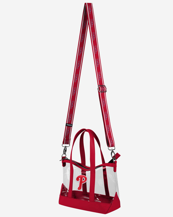 Philadelphia Phillies Clear Crossbody Mini Tote Bag FOCO - FOCO.com