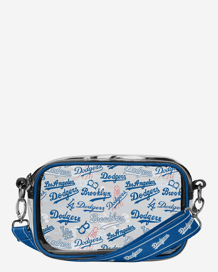 Los Angeles Dodgers Repeat Retro Print Clear Crossbody Bag FOCO - FOCO.com