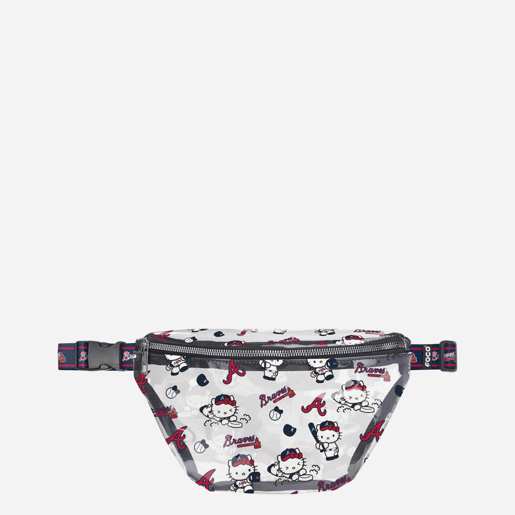 Atlanta Braves Hello Kitty® Clear Fanny Pack FOCO - FOCO.com