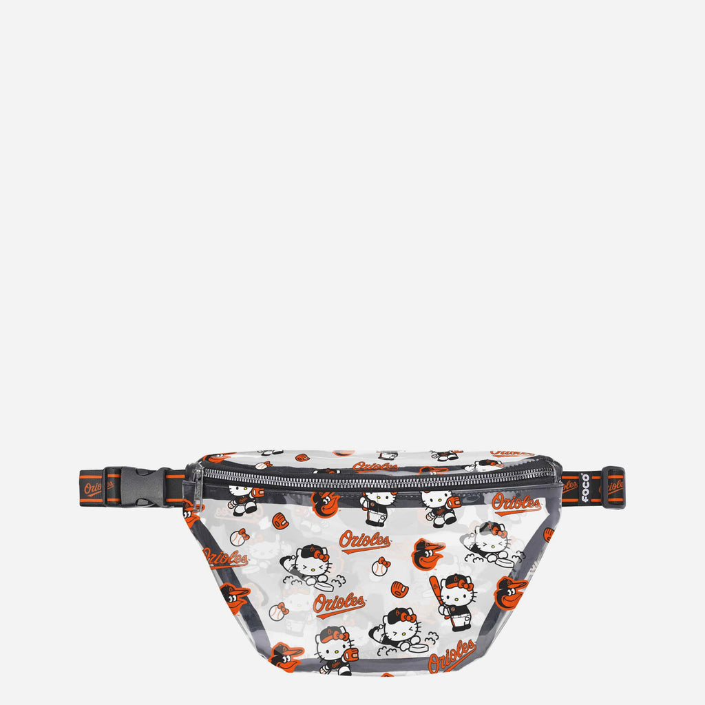 Baltimore Orioles Hello Kitty® Clear Fanny Pack FOCO - FOCO.com