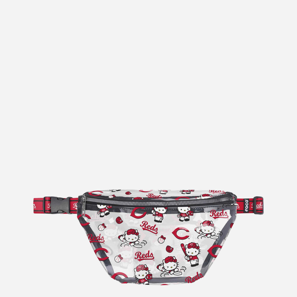 Cincinnati Reds Hello Kitty® Clear Fanny Pack FOCO - FOCO.com