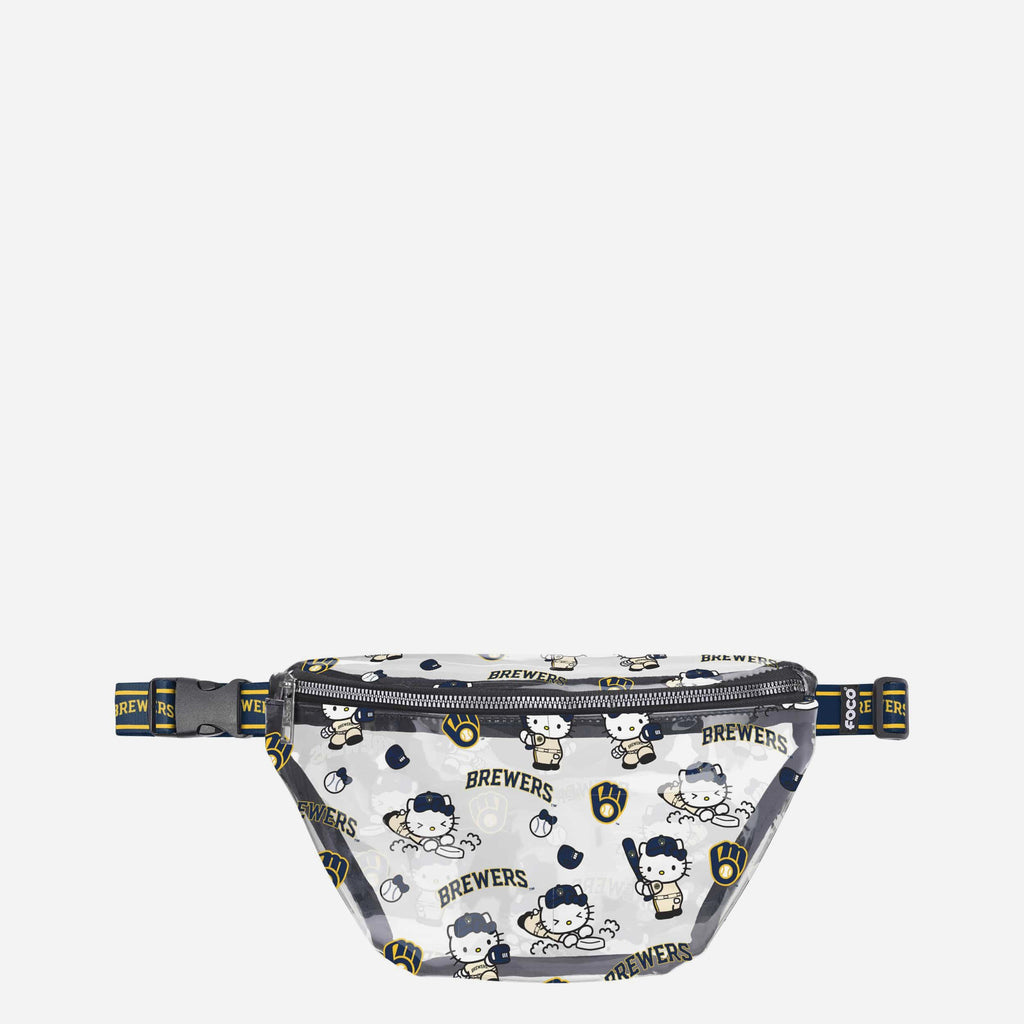 Milwaukee Brewers Hello Kitty® Clear Fanny Pack FOCO - FOCO.com