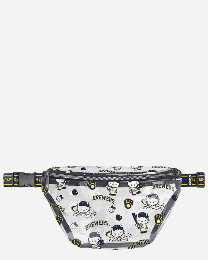 Milwaukee Brewers Hello Kitty® Clear Fanny Pack FOCO - FOCO.com