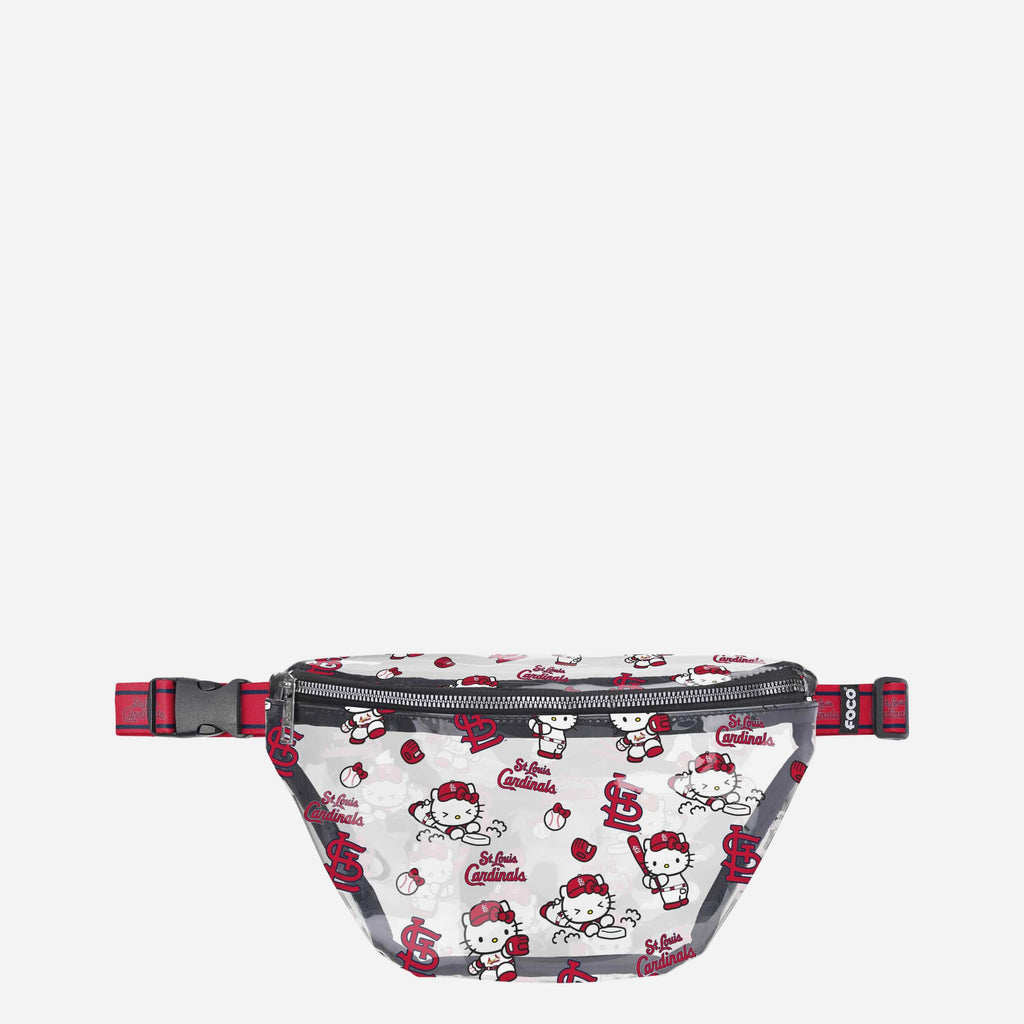 St Louis Cardinals Hello Kitty® Clear Fanny Pack FOCO - FOCO.com