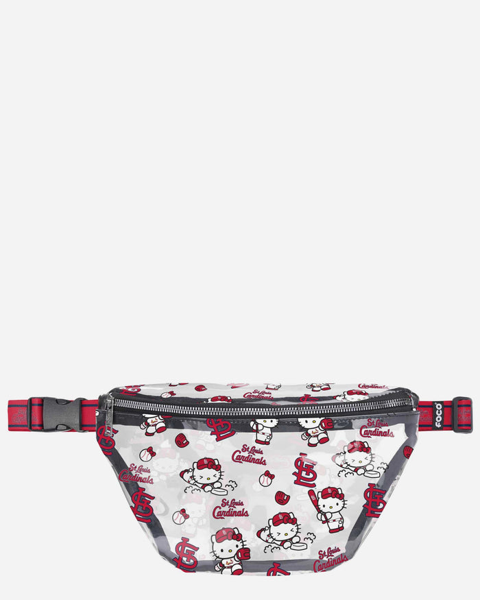 St Louis Cardinals Hello Kitty® Clear Fanny Pack FOCO - FOCO.com